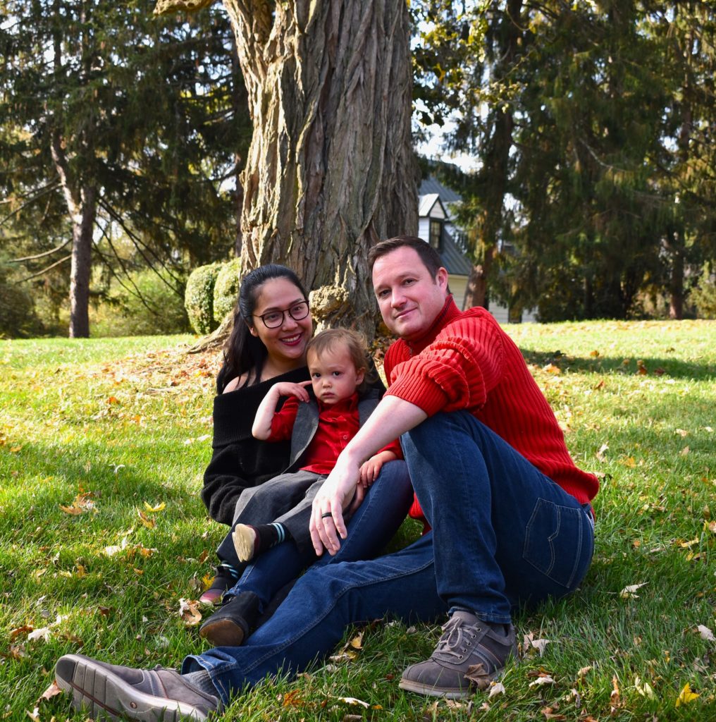 Meet my family. My wife Rainny, my son James Beckett and my fur son Buddy the Corgi.